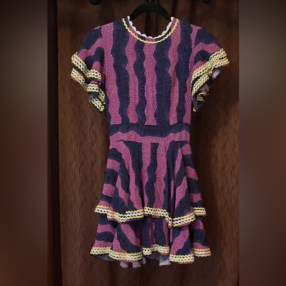 CeliaB Singapore Elektra Cha-Cha Printed Mini Dress Sz XS. - Picture 7 of 8